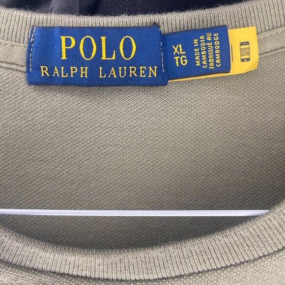 Polo Ralph Lauren T-Shirt Men's XL Green Mesh Snap Pocket Tee Short Sleeve - Picture 5 of 5